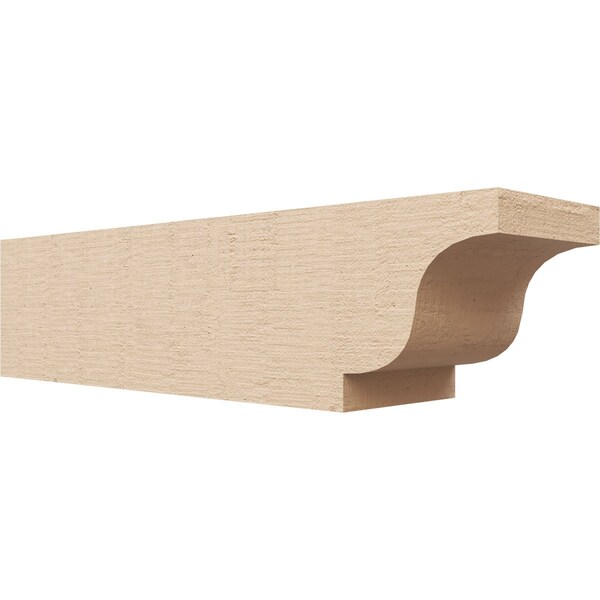 Ekena Millwork 4in. W x 4in. H x 16in. L Newport Woodgrain TimberThane Rafter Tail, Primed Tan RFTUR04X04X16NEWRCPR - main